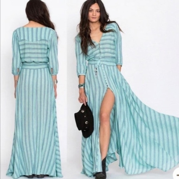 Like New Spell & the Gypsy Peyote Gown in Turquoise, Medium - Picture 6 of 6